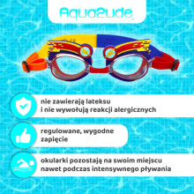 Aqua2ude Children's anti-fog swimming goggles - Lightning bolt swimming goggles for the swimming pool Age: 3+