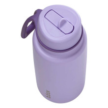 Insulated Flip Top Bottle – stainless steel, 1l thermos Lilac Love, b.box