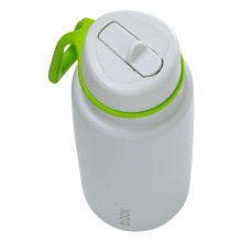 Insulated Flip Top Bottle – stainless steel, 1l thermos Lime Time, b.box