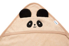 SOFT BATH TOWEL PANDA 90X90 BEIGE