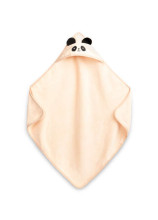 SOFT BATH TOWEL PANDA 90X90 BEIGE