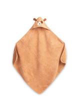 SOFT BATH TOWEL DOG 90X90 BROWN