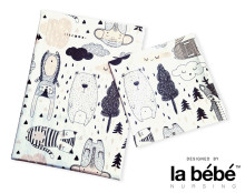 La Bebe™ Cotton Bedding Set 105x150/40x40 Art.177618 Fantasy Animals