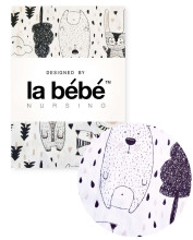 La Bebe™ Cotton Bedding Set 105x150/40x40 Art.177618 Scandic Fantasy Animals