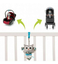 Muzikālā rotaļlieta OWL blue 4BABY OB01*