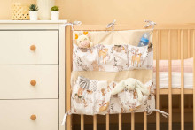 BED ORGANIZER THE WOLF AND FRIENDS BEIGE