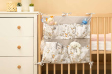 BED ORGANIZER GRAY FOREST