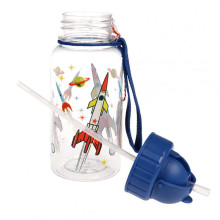 Space Age clear Kids Water Bottle, Rex London