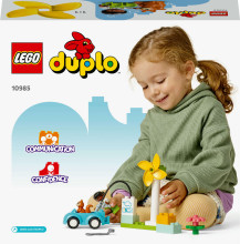 10985 LEGO® DUPLO Town Vēja turbīna un elektroauto