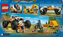 60387 LEGO® City Piedzīvojumi ar 4x4 bezceļu auto