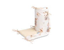 BED BUMPER BEIGE BUNNY