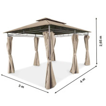 Dārza lapene 3x4 m