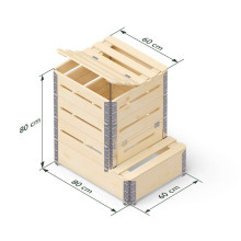 Komposta kaste, 270 l