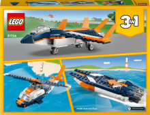 31126 LEGO® Creator Virsskaņas reaktīvā lidmašīna