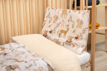 TWO-ELEMENT BEDDING THE WOLF AND FRIENDS BEIGE 100X135 