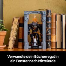 Lego Icons The Lord of the Rings Art.10367 Bookshelf Decoration with Gandalf the Grey Mini Figure & Dragon Figure