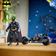 76273 LEGO® Super Heroes DC Būvējama Betmena figūra un Bat-Pod motocikls