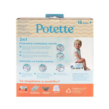 2-in-1 Potette Value Pack White/Gray, Potette