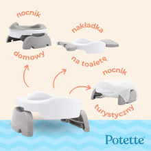 2-in-1 Potette Value Pack White/Gray, Potette