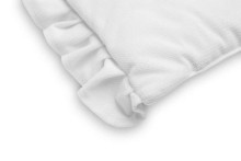 Pillow With a Frill – Velvet white