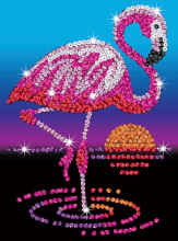 KITFIX DIY set Sequin Art Red Frankie the Flamingo