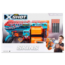 Пистолет с 12 порол. пулями, дальность до 27 метра X-Shot Skins ZURU 8 g+ CB46922