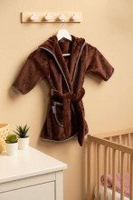 SOFT TEDDY BEAR BATHROBE BROWN