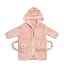 SOFT TEDDY BEAR BATHROBE DIRTY PINK