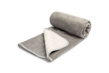 GREY PLUSH BLANKET 80x100