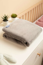 GREY PLUSH BLANKET 80x100