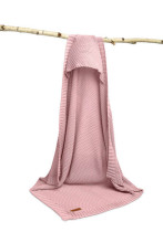 HOODED SWADDLE BLANKET 100% BAMBOO GIFT PINK