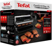 Tefal Optigrill+ + Snacking and backing XL, 2000 W, melna/nerūsējošā tērauda - Elektriskais grils + cepšanas aksesuārs