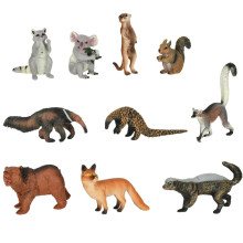 Ikonka Art.KX3501_3 Figures zoo animals set of 19 el.