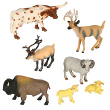 Ikonka Art.KX3501 Figures zoo animals set of 28 el.