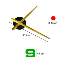 Ikonka Art.KX3517 Uzlīmes sienas pulkstenis ar krāsainiem cipariem 80-90cm