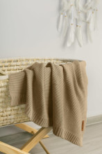 Bamboo and cotton blanket – beige