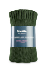 Bamboo and cotton blanket – BOTTLE GREEN