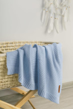 Bamboo and cotton blanket – Baby Blue