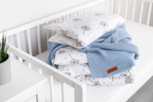 Bamboo and cotton blanket – Baby Blue