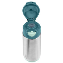 500ml insulated sport spout bottle - emerald forest, b.box