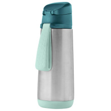 500ml insulated sport spout bottle - emerald forest, b.box