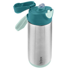 500ml insulated sport spout bottle - emerald forest, b.box