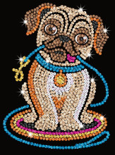 KITFIX DIY set Sequin Art Red Lily Pug