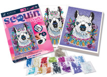 KITFIX DIY set Sequin Art Craft Teen Llama