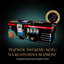 SHEBA Sauce Collection Zivju garšu kolekcija - mitrā kaķu barība - 40x85 g