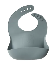 Little Eater Art.bib07 Grey Silicone bib