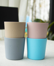 Little Eater Art.cup04 Light blue Silicone grip cup