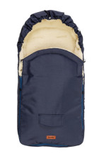 Romper Bag for Pushchair– navy blue wool (95x40) 