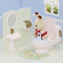 SYLVANIAN FAMILIES Rotaļu komplekts TUALETE