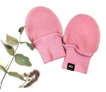 La Bebe™ NO Baby Mittens Art.184036 Pink  Bērnu dūraiņi no mīkstas kokvilnas